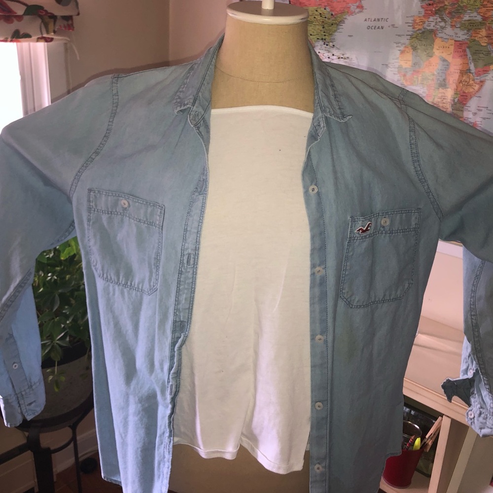 Lights ash Denim Hollister Butttondown